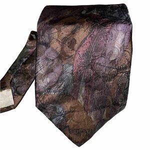 CANALI TIE  MILANO UNIQUE COLOR RETRO DESIGN MADE IN ITALY FINEST 100% SILK RARE